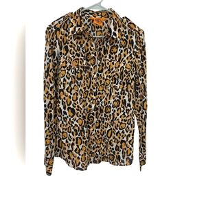 Tory Burch Leopard Print Blouse 8